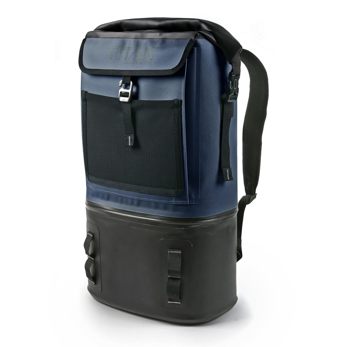 Titan Deep Freeze Backpack Cooler closed, easy transport of cold drinks