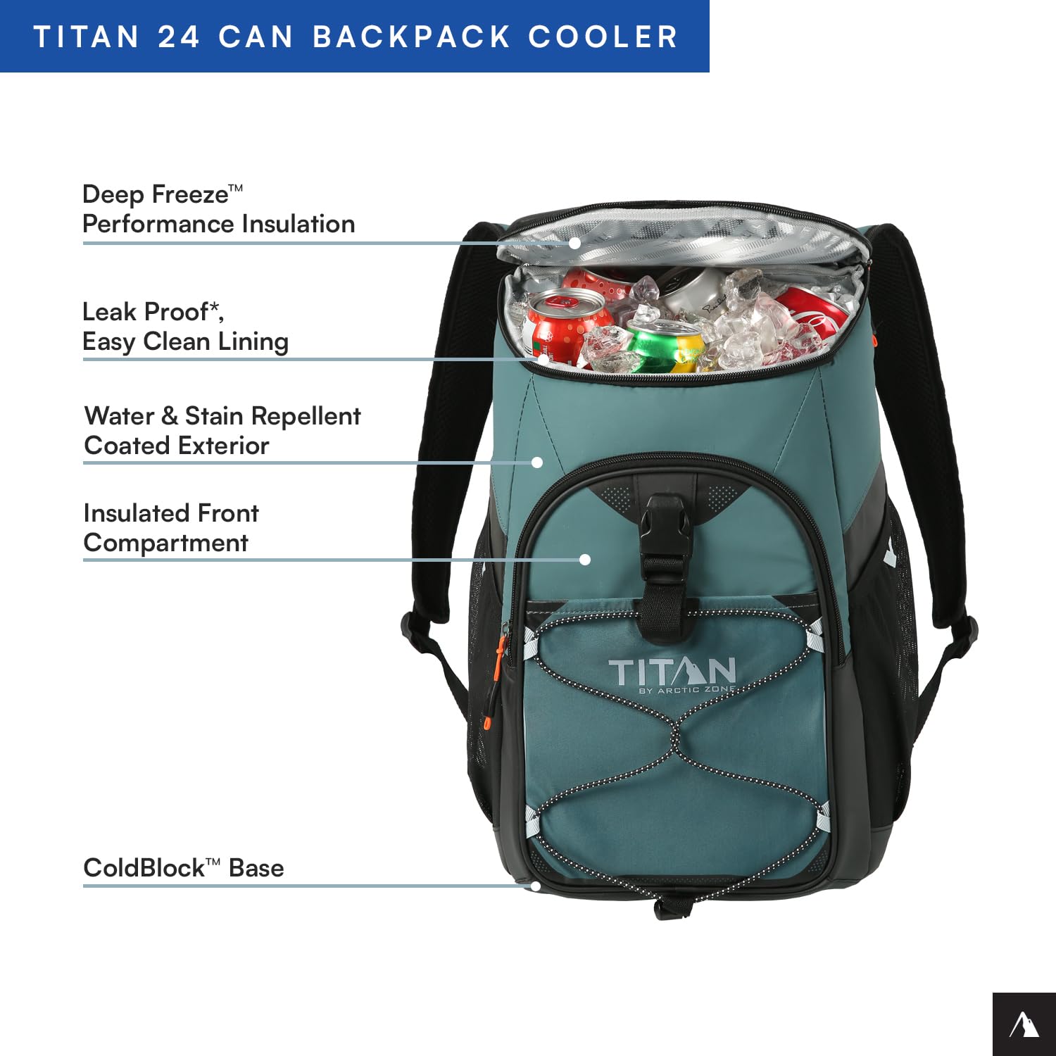 Titan Deep Freeze front-compartment insulated storage for snacks