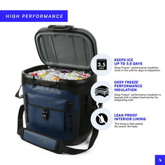 HardBody liner in Titan cooler protecting delicate foods during rugged use