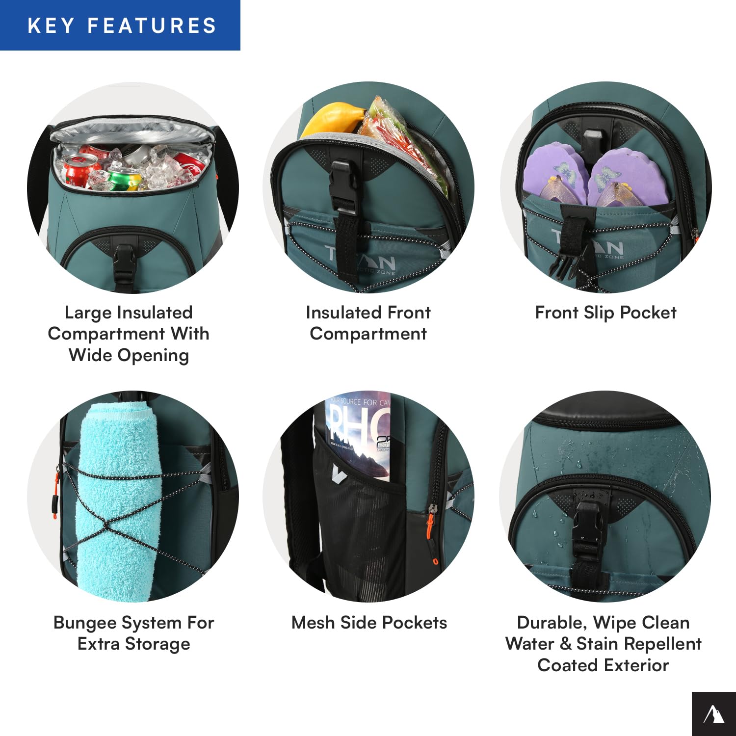 Titan Deep Freeze Microban interior protection reduces odors and stains