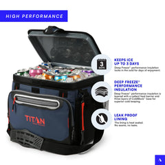 Titan Deep Freeze SmartShelf removal creates a large main compartment.
