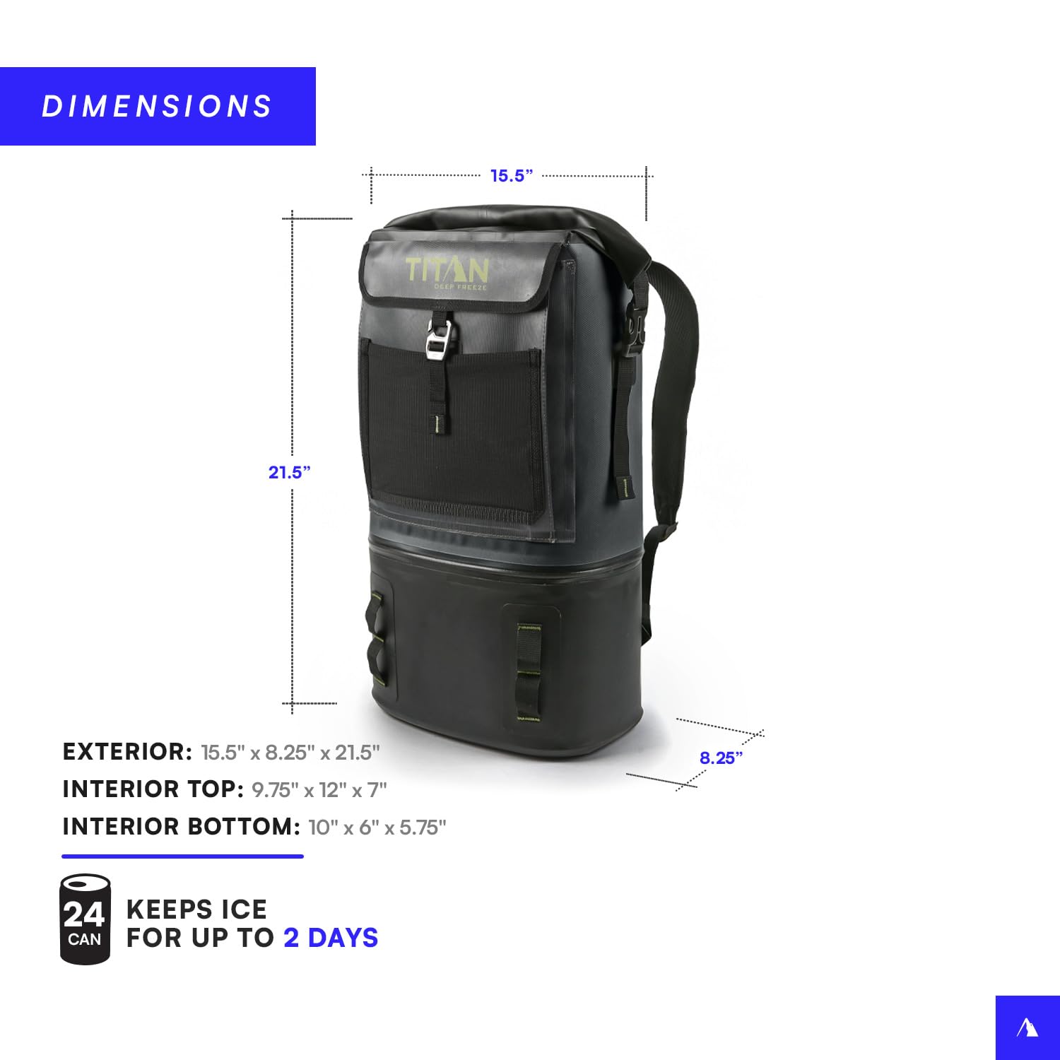 Titan by Arctic Zone on a beach scene highlights cold drinks ready for outdoor adventures