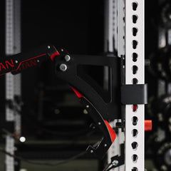 Titan Fitness mag pins five-eighths inch for X-3 racks ensure secure, vibration-free attachment.