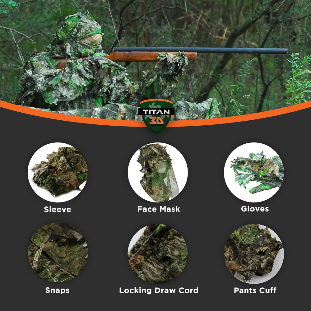 Titan 3D Leafy Suit jacket and pants pockets for gear on the move.
