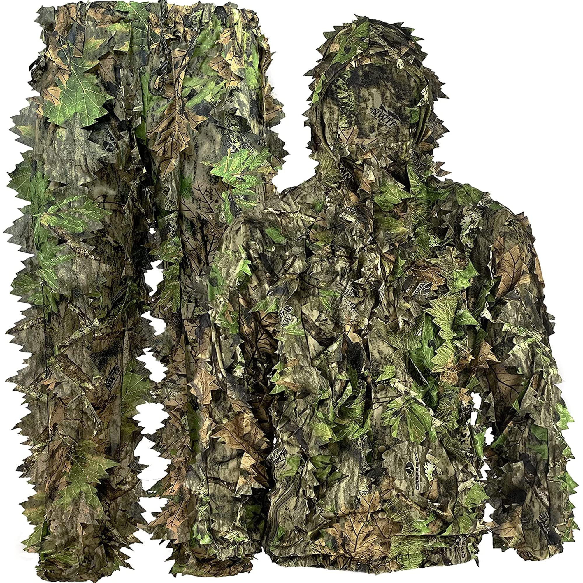 Titan 3D Leafy Suit in Mossy Oak Obsession camo for stealth field camouflage.