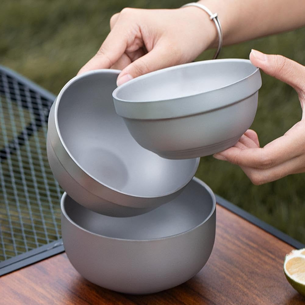 Titanium Bowl corrosion-resistant titanium withstands rugged use