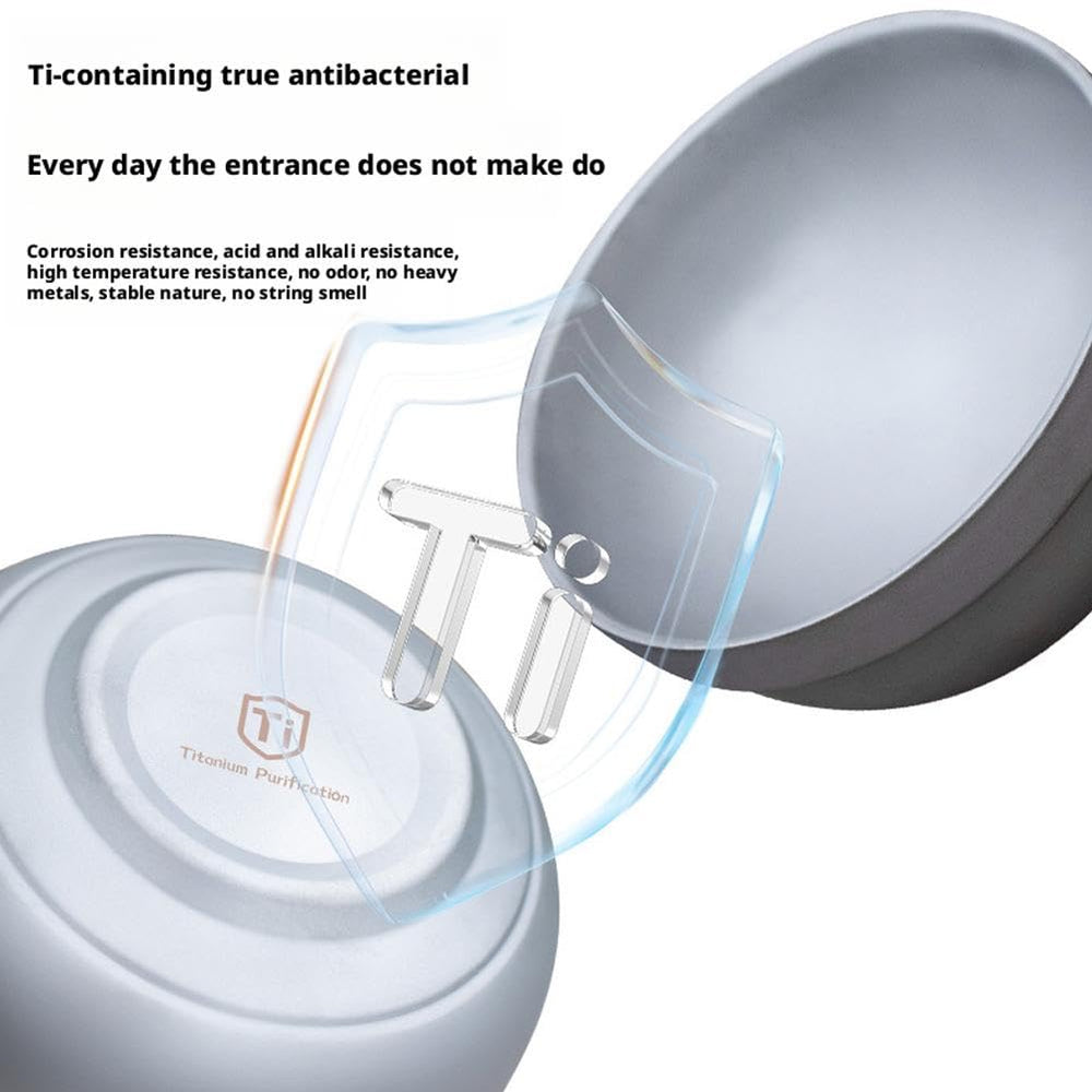Titanium Bowl non-reactive surface preserves flavor during meals