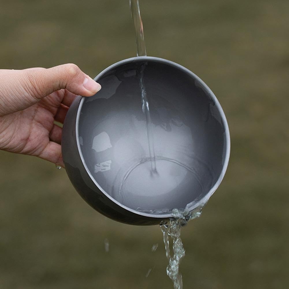 Titanium Bowl size options 400ml-600ml for solo or group meals outdoors