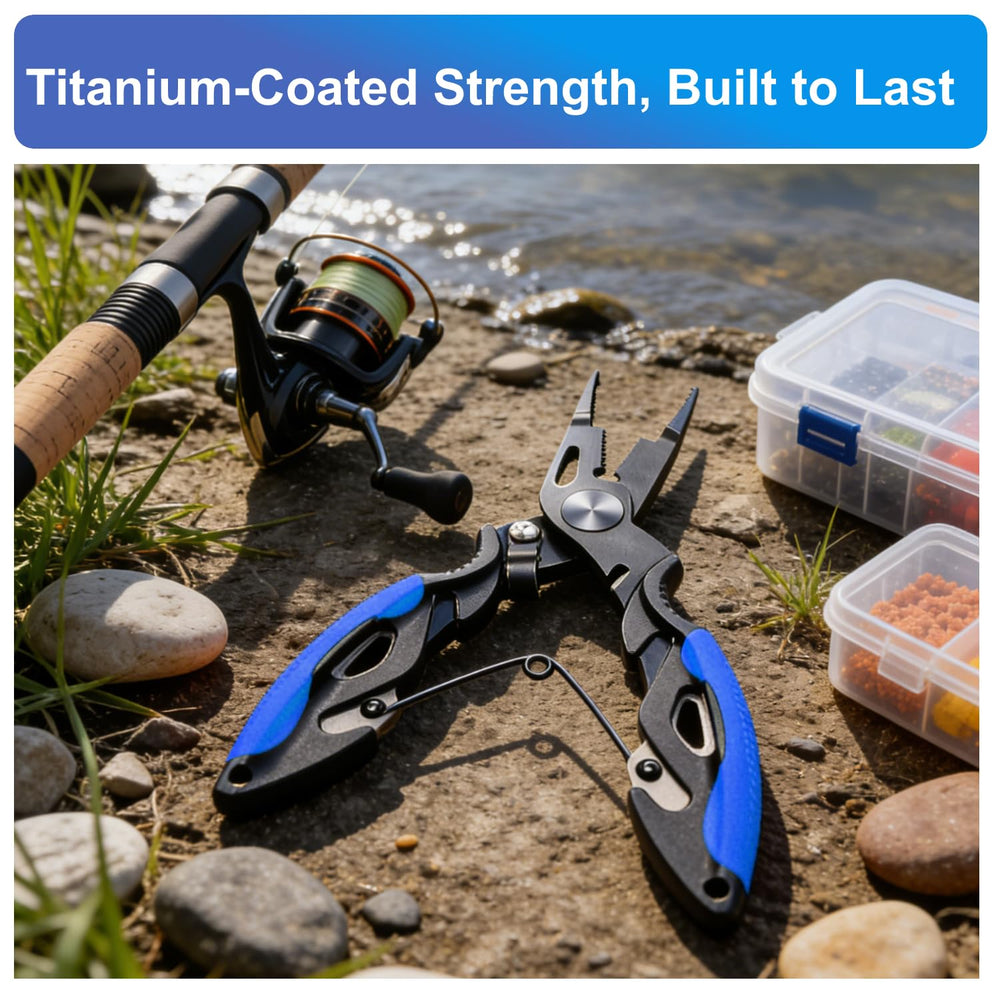 Titanium coating resists rust and wear for longer plier life.