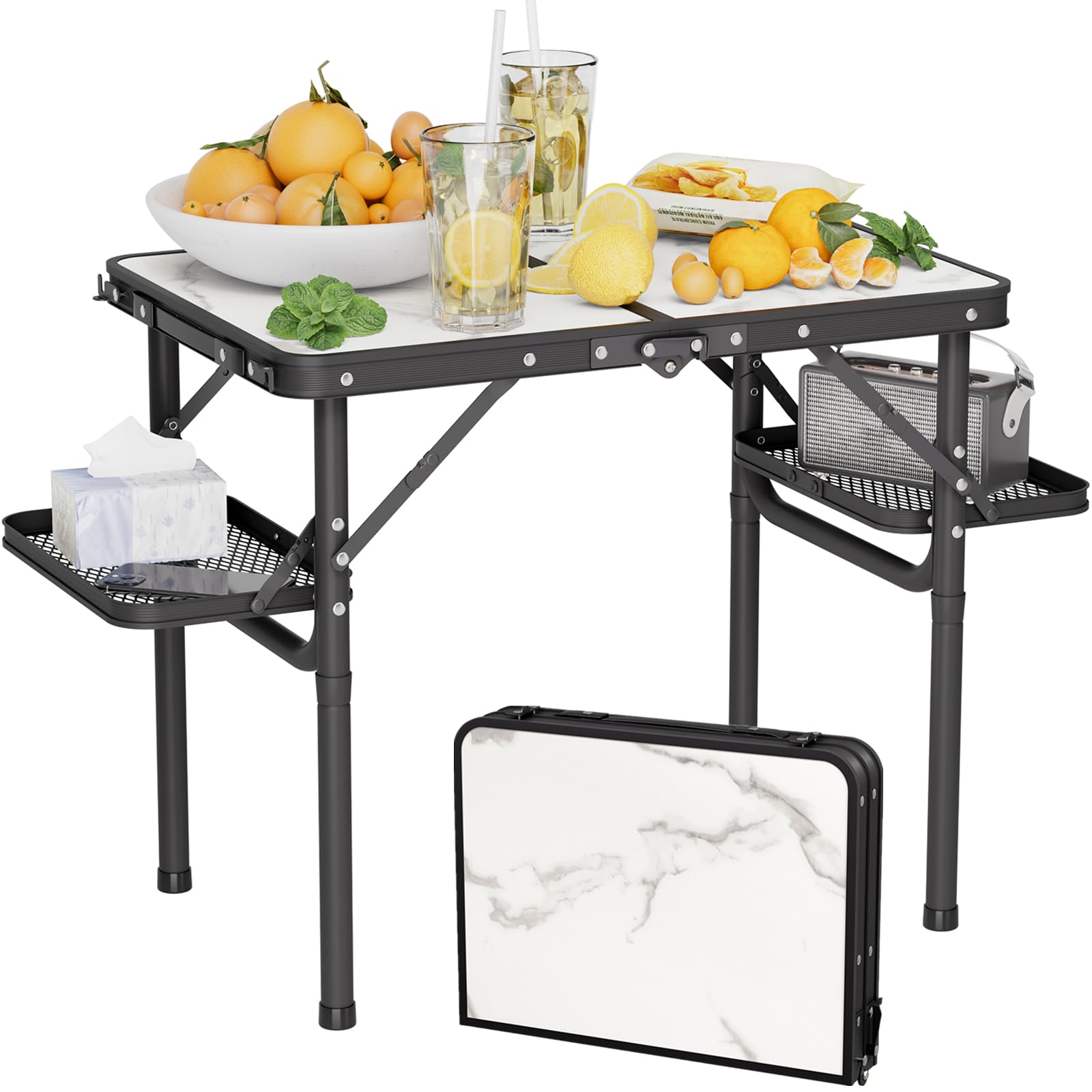 Titanker folding camping table open-dimensions for versatile outdoor setup and extra workspace.