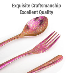 TiTo cutlery spoon close-up shows smooth titanium surface, easy cleaning and durable performance.