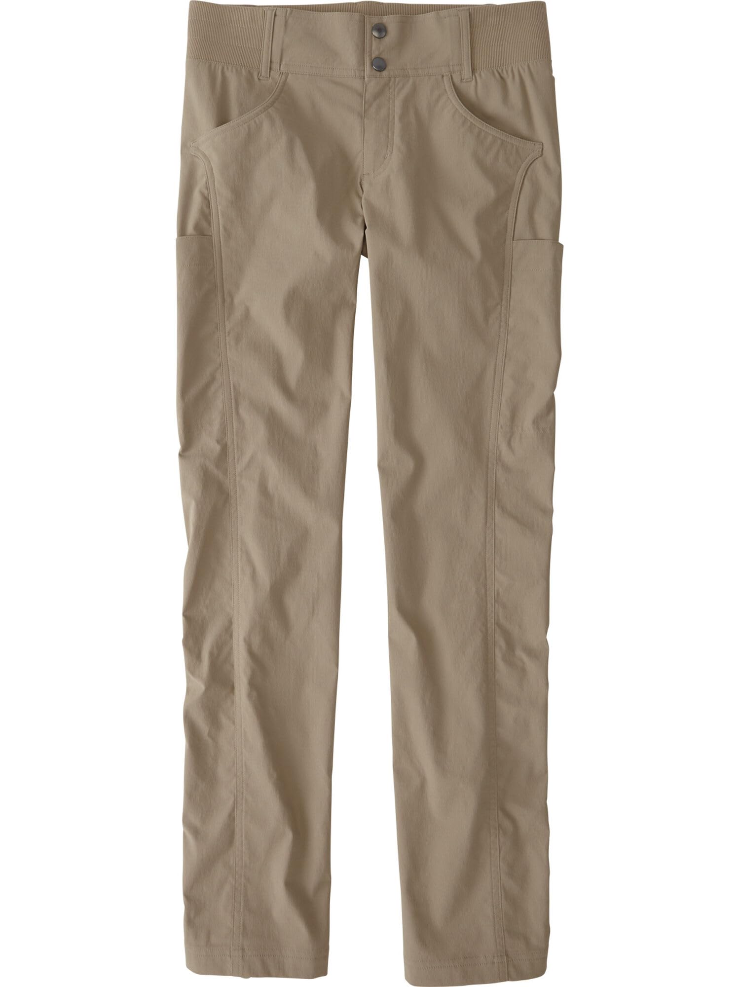 Title Nine Recycled Clamber 2.0 pants front view in Timber Wolf offer all-day hiking comfort and sun protection.