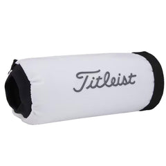 Titleist Stadry hand warmer side view shows compact tube design for easy carry