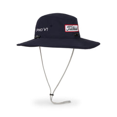 Titleist Tour Hat navy/white back view with adjustable fit.