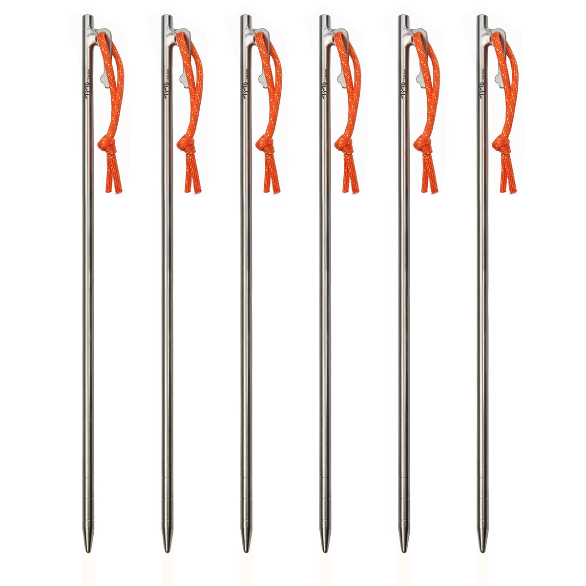 TiTo Titanium tent pegs with milled points for easy insertion in tough soil