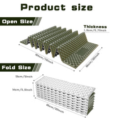 TIYURENER sleeping pad open 72x22 inches provides cushioned rest on camping trips