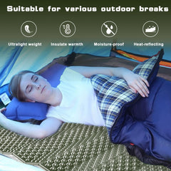 TIYURENER sleeping pad folded in a small packable form ideal for travel