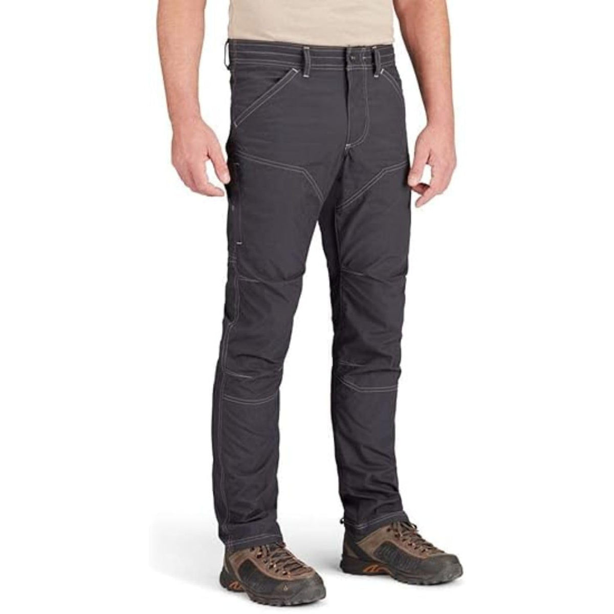 TK Flex Rise pants front view in deep gray showing durable quick-dry fabric