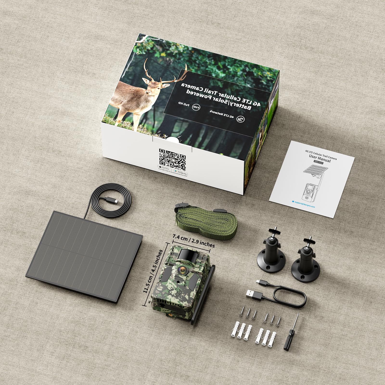 TKENPRO trail camera cloud storage option stores media for quick online access