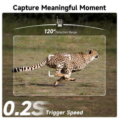 TKENPRO trail camera with 940nm night vision captures covert wildlife at night.