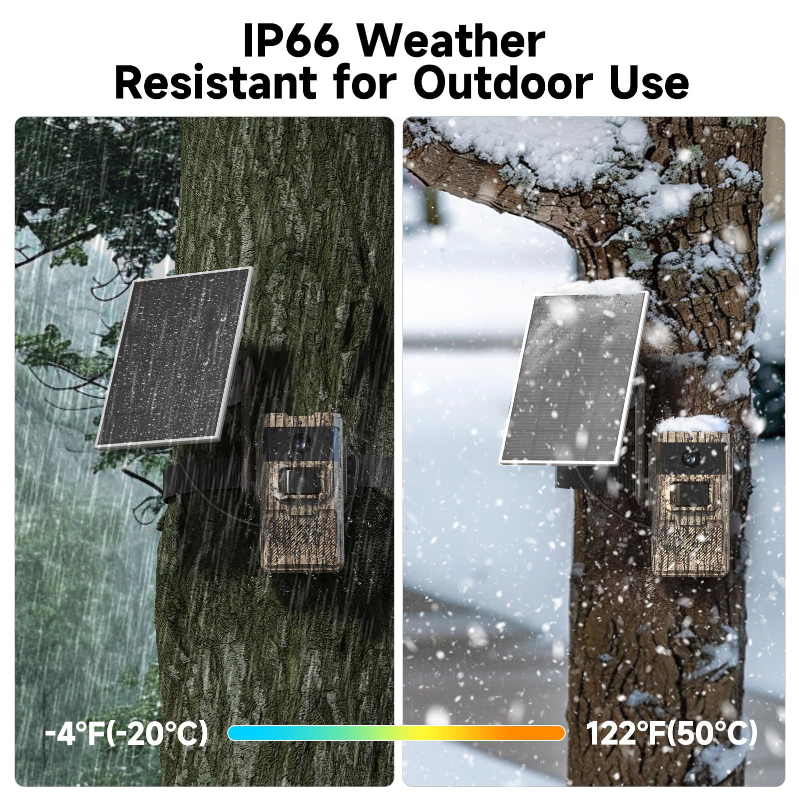 TKENPRO trail camera with PIR motion alerts updates via the Ucon app.