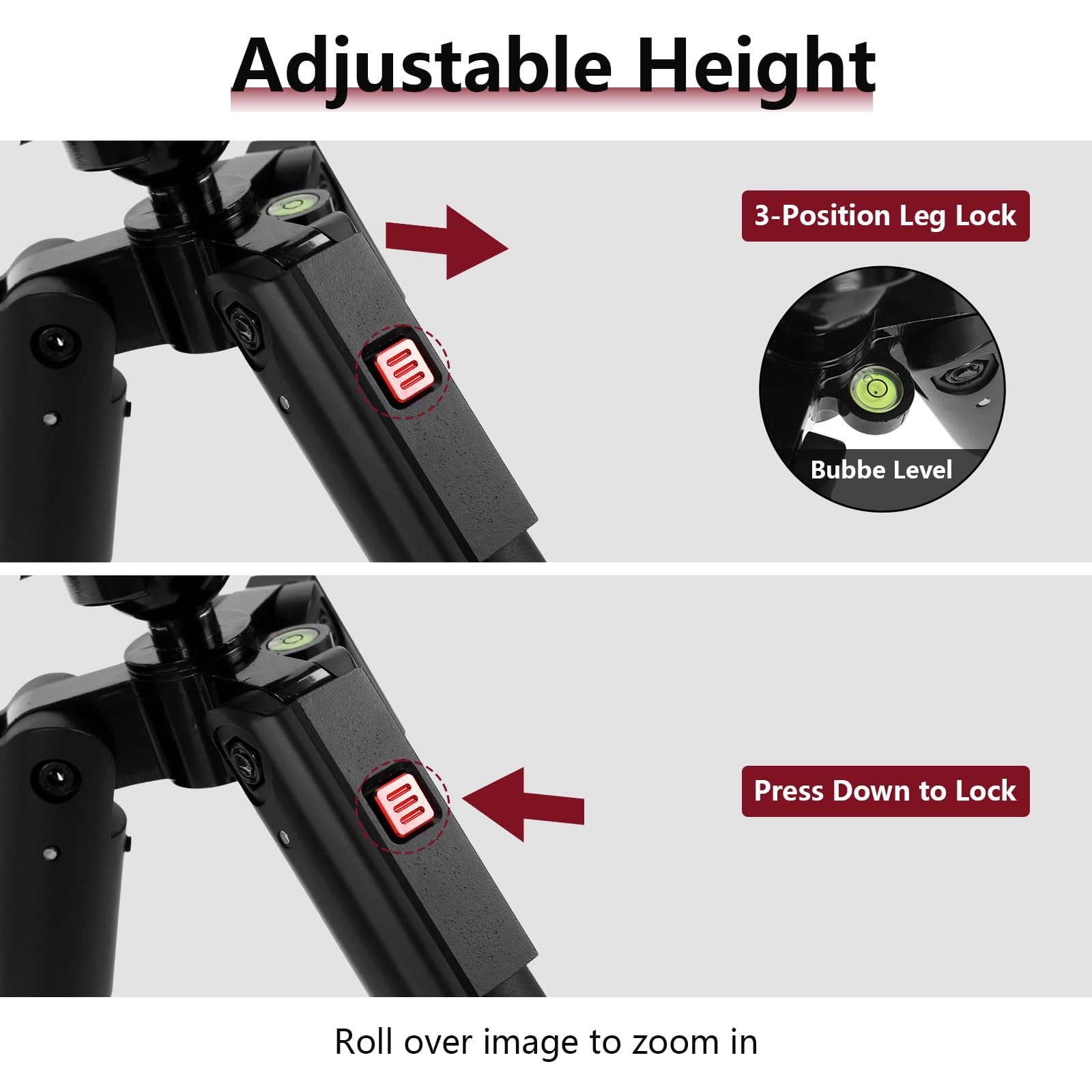 TTKOK D60 low-profile ball head with bubble level aids accurate framing