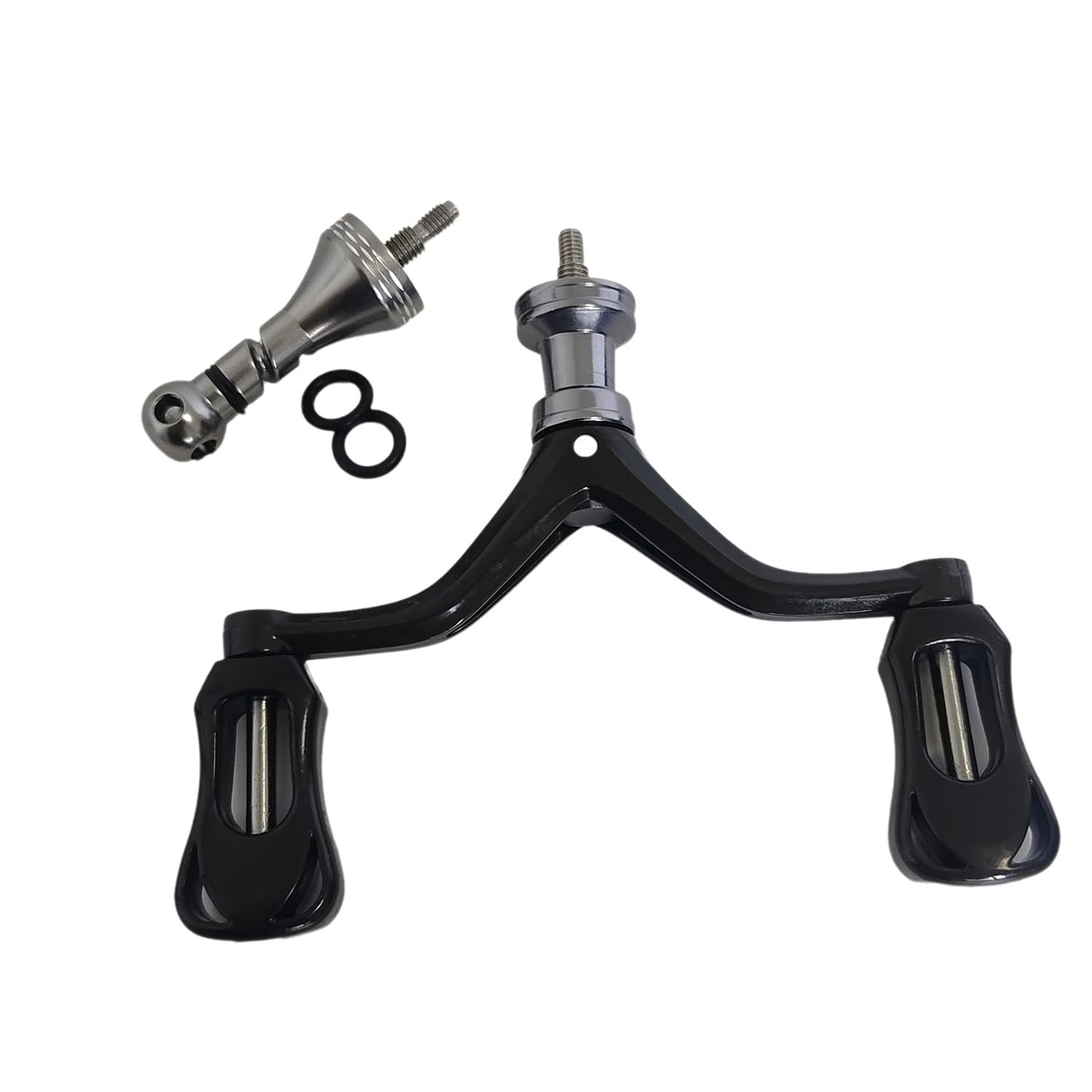 TKOWTB dual-grip reel handle carbon fiber detail highlighting added durability and lightness.