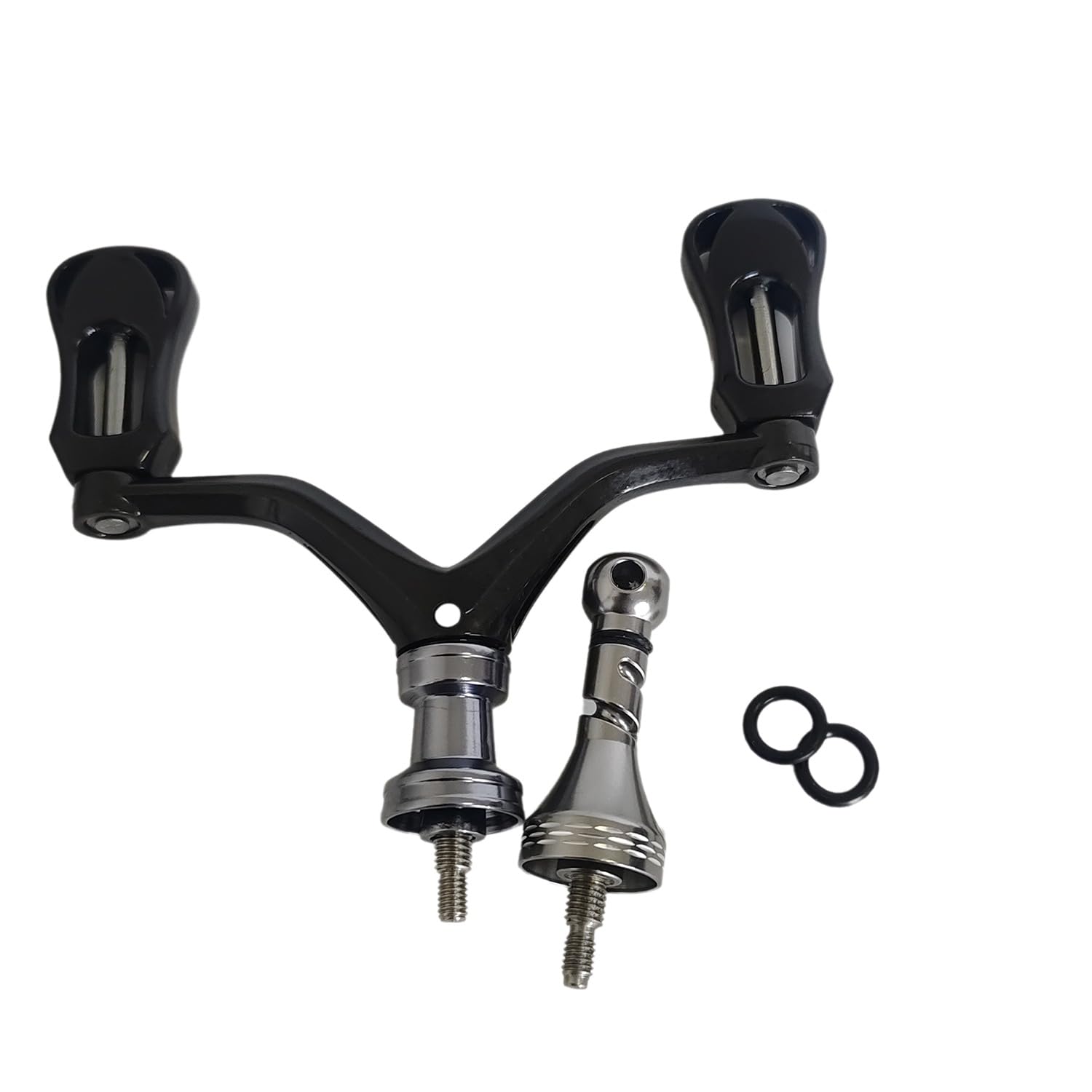 TKOWTB dual-grip reel handle front view for balanced, steady reeling.
