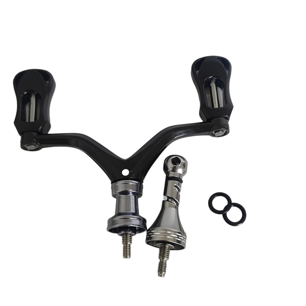 TKOWTB dual-grip reel handle front view for balanced, steady reeling.