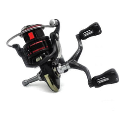 TKOWTB dual-grip reel handle side view showing lightweight metal for easier handling.