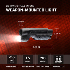Ambidextrous switch on TL-Racker enabling momentary and constant-on modes