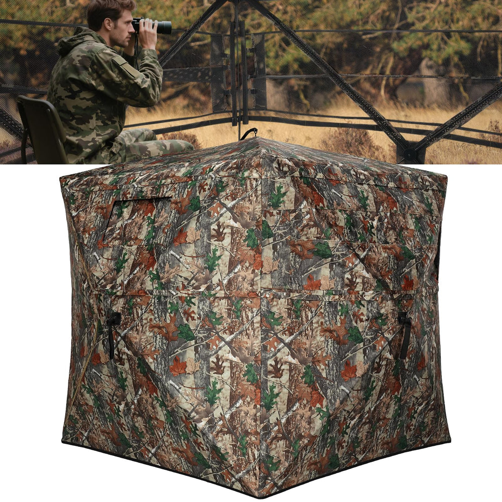 TLC Sport hunting blind 270-degree view demonstrates wide field awareness for hunters
