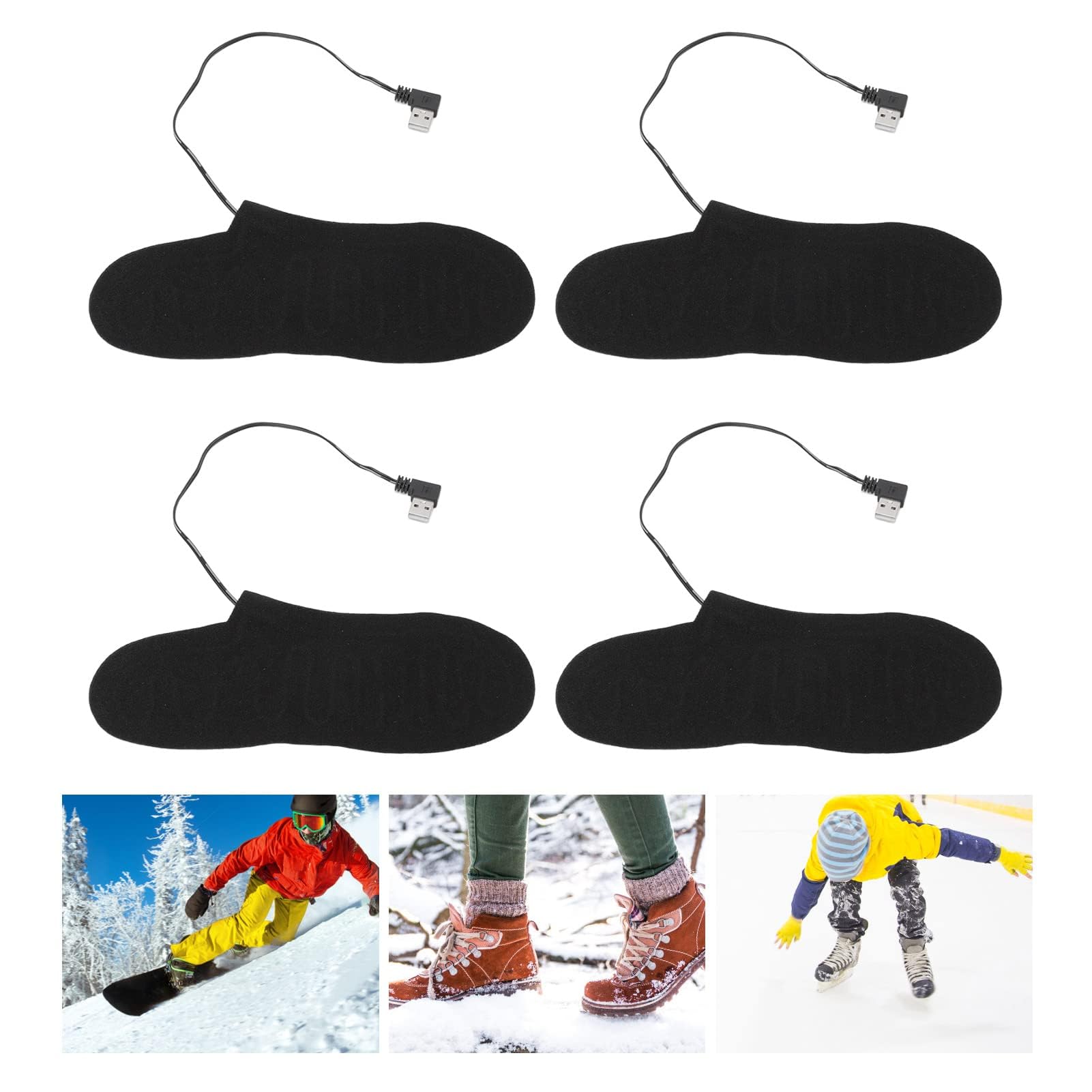Tnfeeon electric heated toe warmers in use for cold mornings