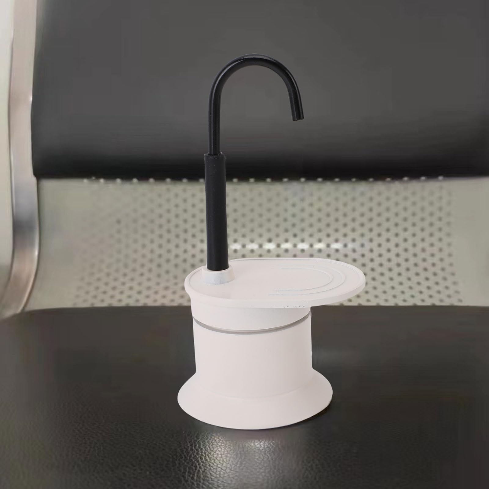 Tnfeeon white coffee pot complements kitchens or campsites.