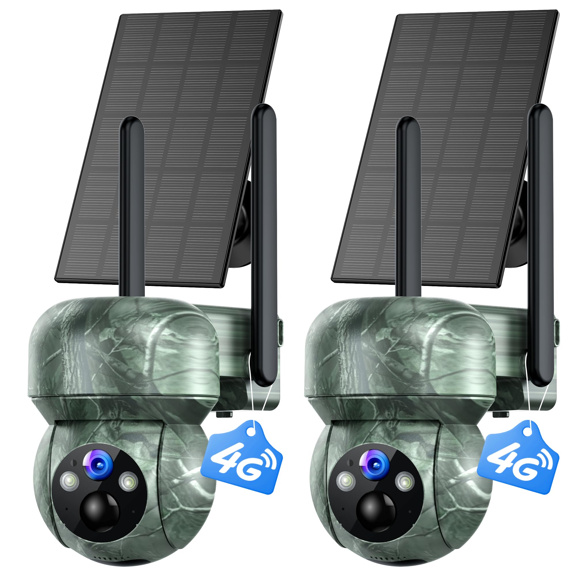 TOAIOHO 2Pack 4G trail camera front view for wireless wildlife monitoring