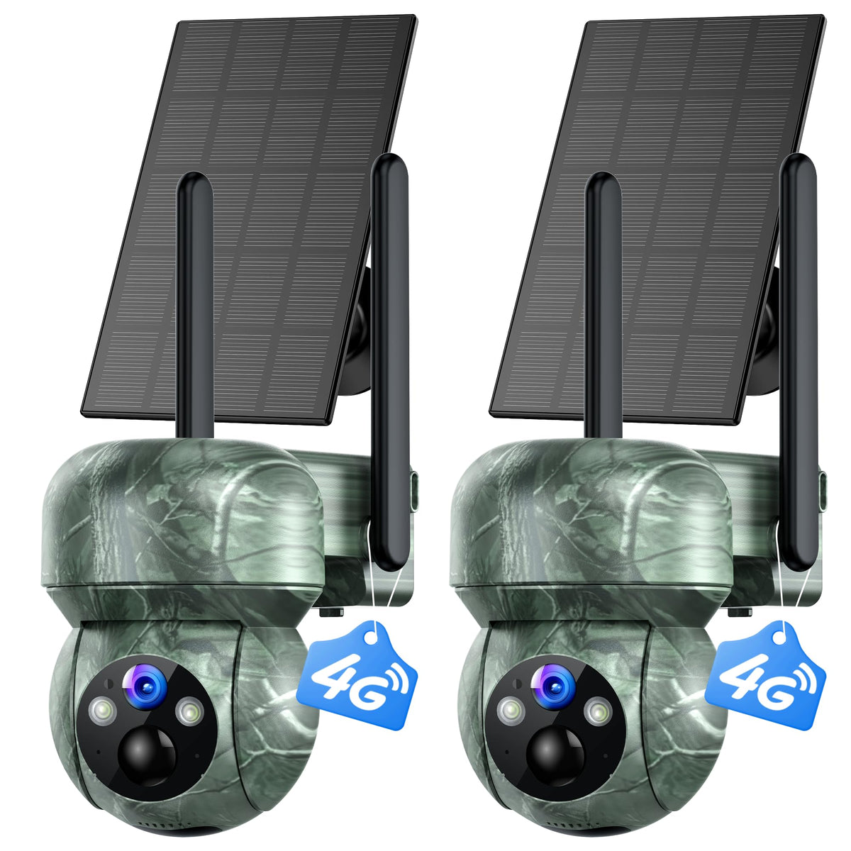 TOAIOHO 2Pack 4G trail camera front view for wireless wildlife monitoring