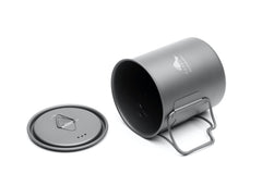 TOAKS LIGHT Titanium 450ml Cup with Lid nests with compatible pots for backpacking