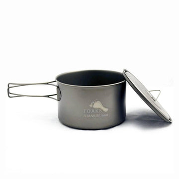 TOAKS Light pot lid with lockable grip ensures stable cooking and pouring