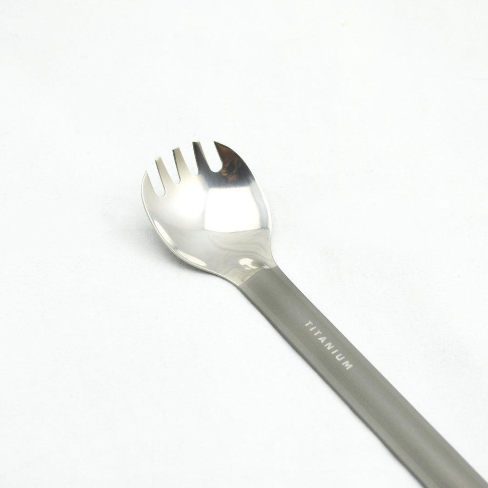 TOAKS titanium spork ultralight at 19g ideal for compact packs