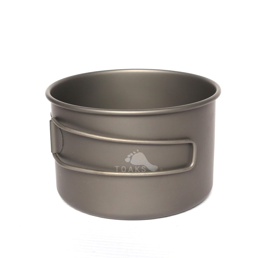 TOAKS Titanium 550ml Bowl top view, ultralight campware for meals on the go