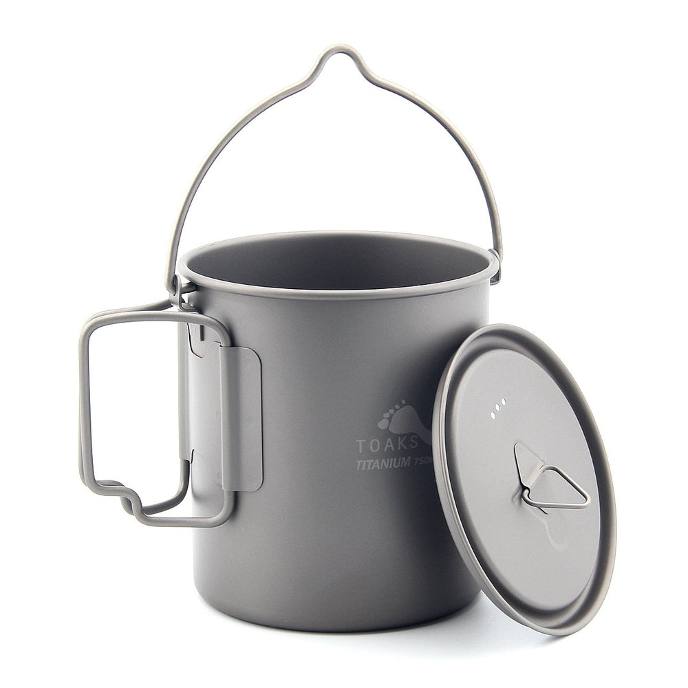 TOAKS titanium 750ml pot compact design for ultralight backpacking setup