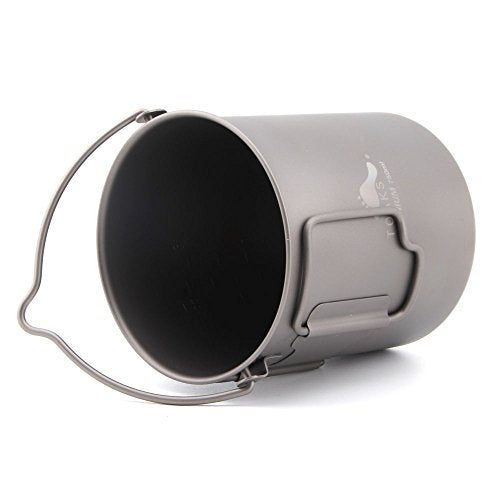 TOAKS titanium 750ml pot with detachable bail for flexible hanging