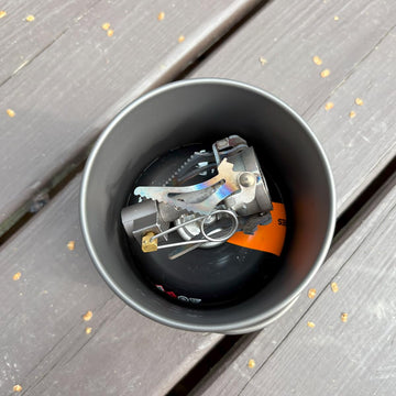 TOAKS Titanium 750ml Pot empty inside highlights compact nesting for efficient packing