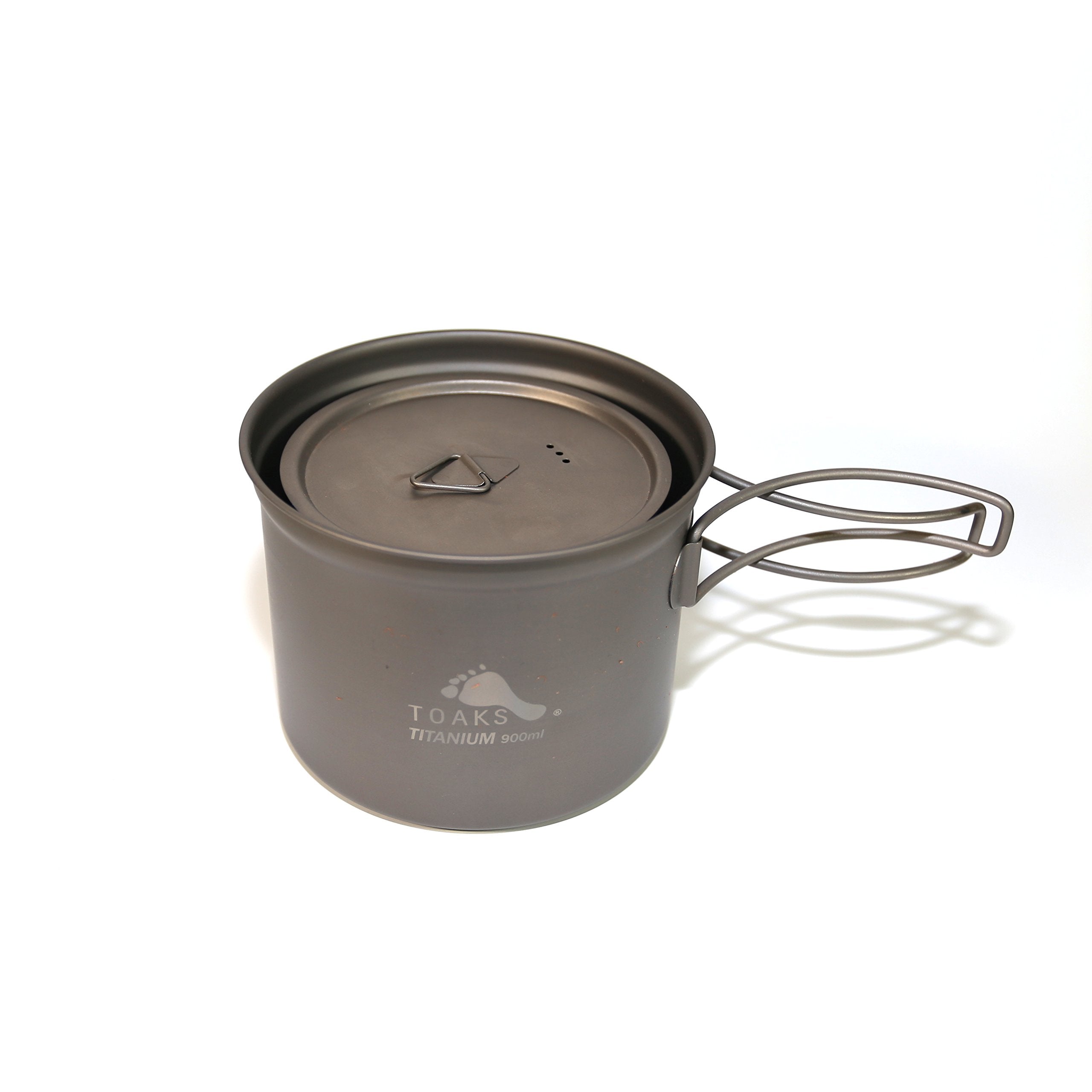 TOAKS 900ml pot with ml and oz gradations for quick measurement