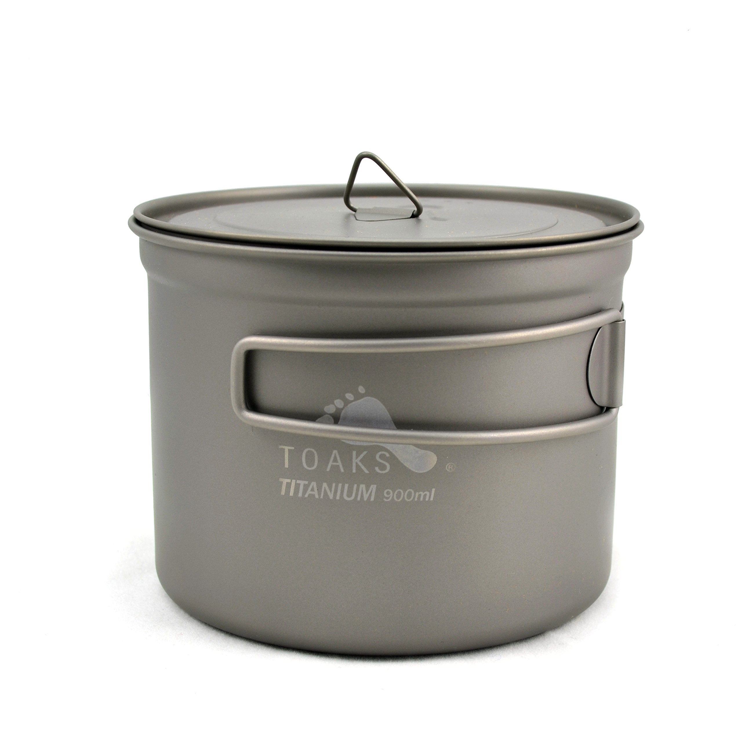 TOAKS titanium 900ml pot with lid for ultralight backpacking