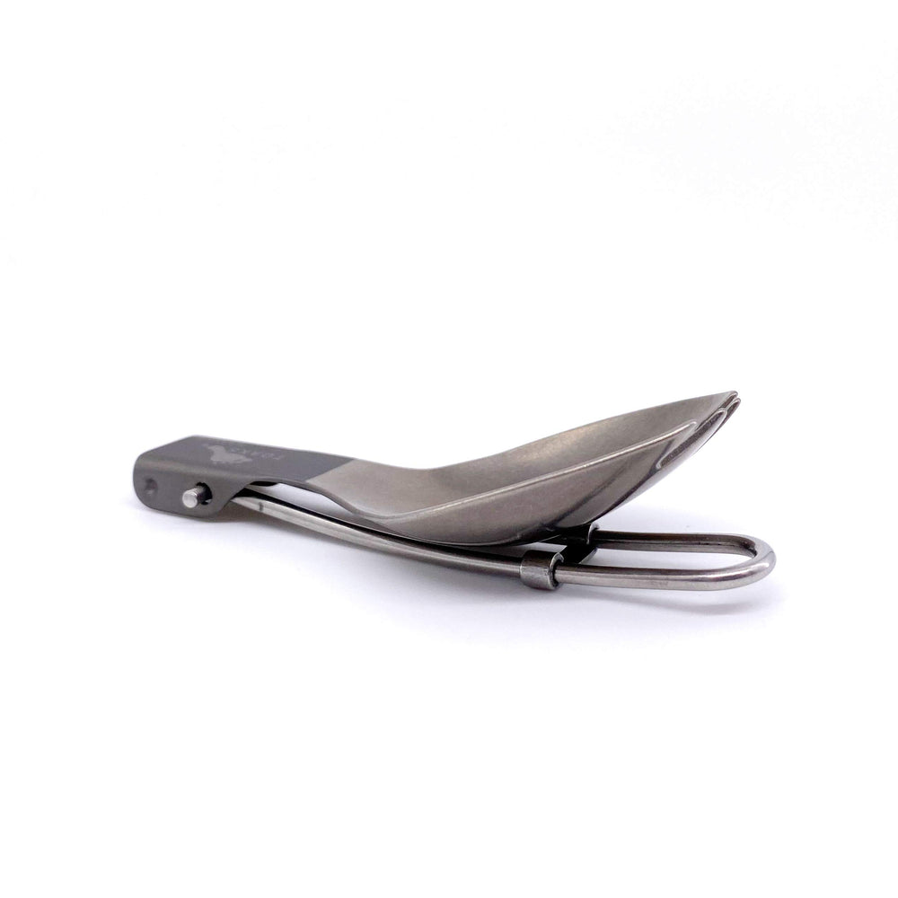 TOAKS titanium folding-spork-small, California-designed for travel use