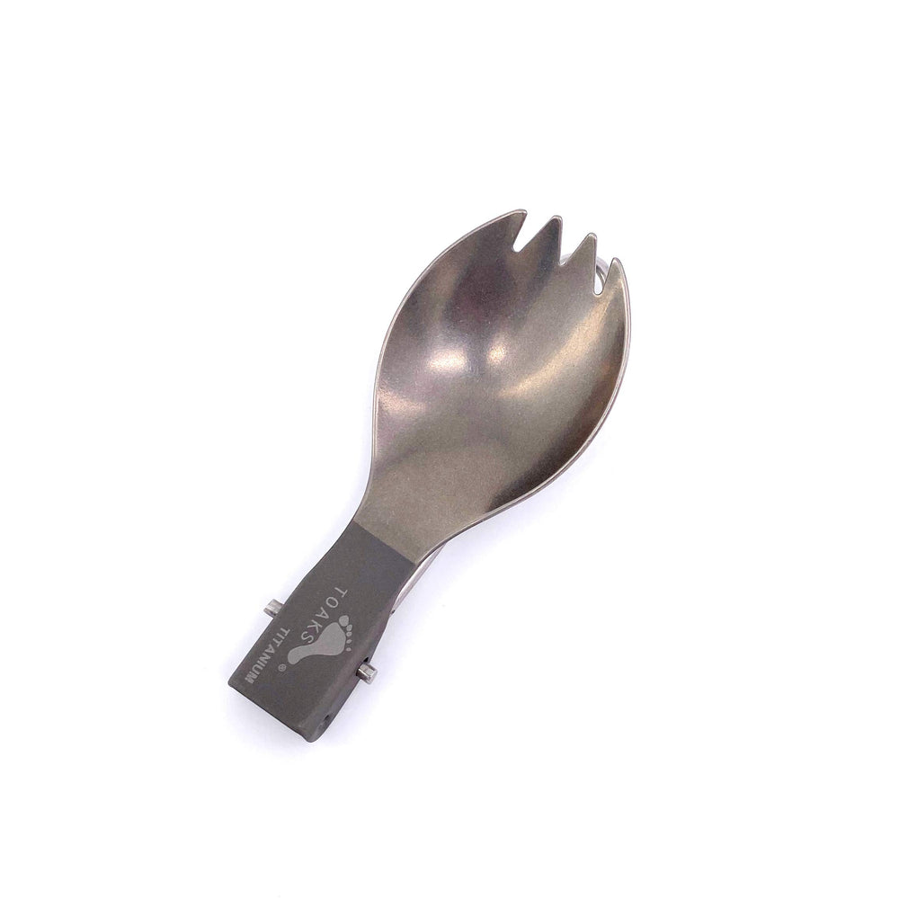 TOAKS titanium folding-spork-small, ideal companion for hiking and camping meals