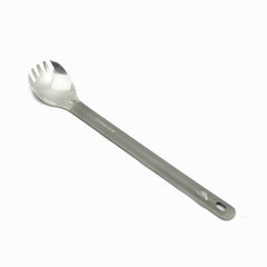 TOAKS titanium long-handle spork polished-bowl smooth for outdoor meals