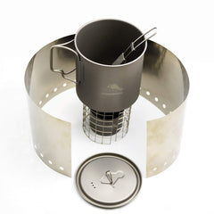 TOAKS Titanium Siphon Stove capacity up to 88 ml for efficient fuel use.