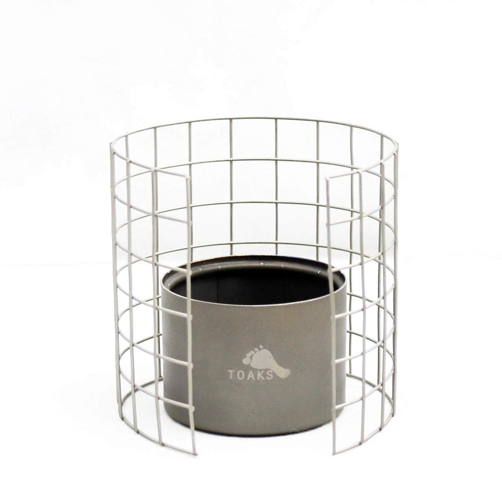 TOAKS Titanium Siphon Stove dimensions reveal tiny footprint for tight kit storage.
